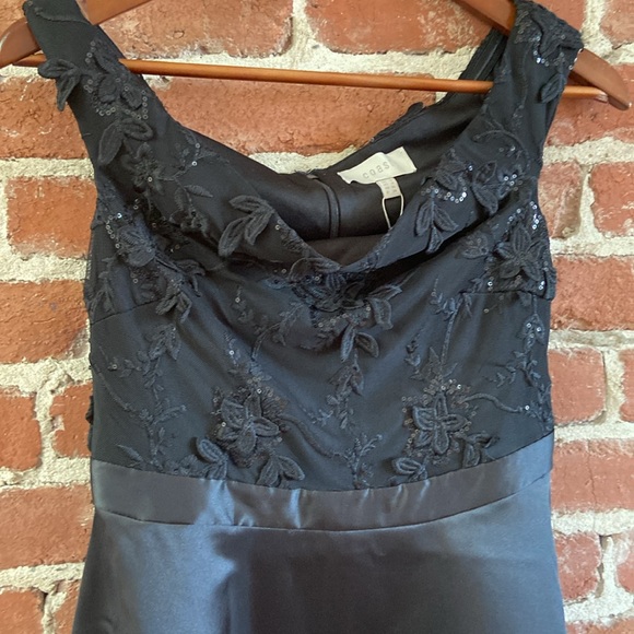 Coast Black satin and lace ballgown US4 - Picture 5 of 5